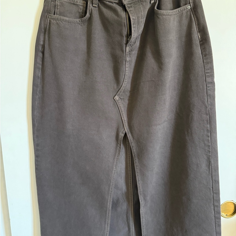 Cotton On Brown Denim Maxi Skirt